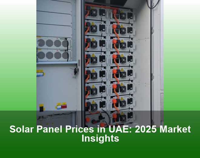 Solar Panel Prices in UAE: 2025 Market Insights